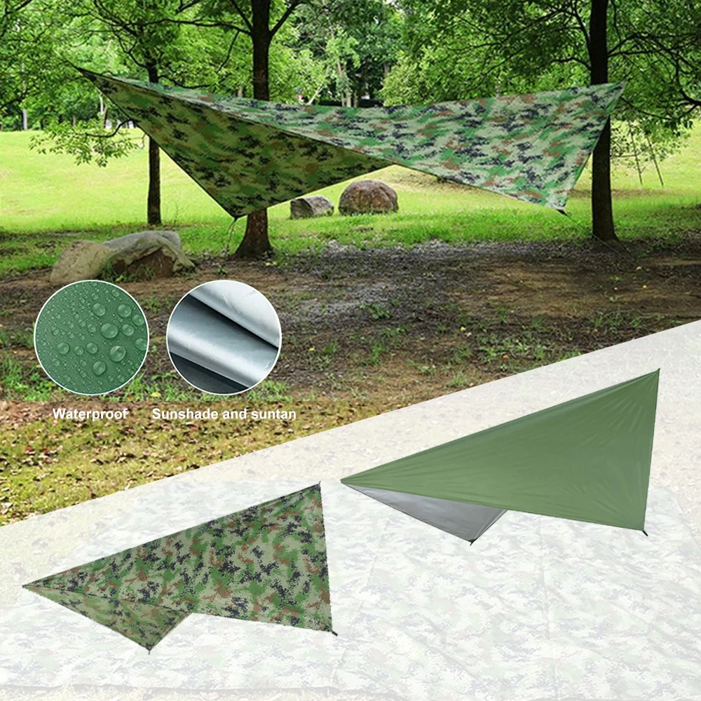 Outdoor Camping Tarp Waterproof Tent Tourist Awning Shade Garden Canopy Beach Sunshade Outdoor Ultralight Sun Shelter with Bag
