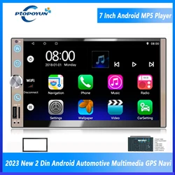 Ptopoyun-Android Automotive Multimedia MP5 Player, Bluetooth, 2 Din Auto Radio, receptor de áudio estéreo para VW, Kia, Ford, Toyota, Honda, 2 Din