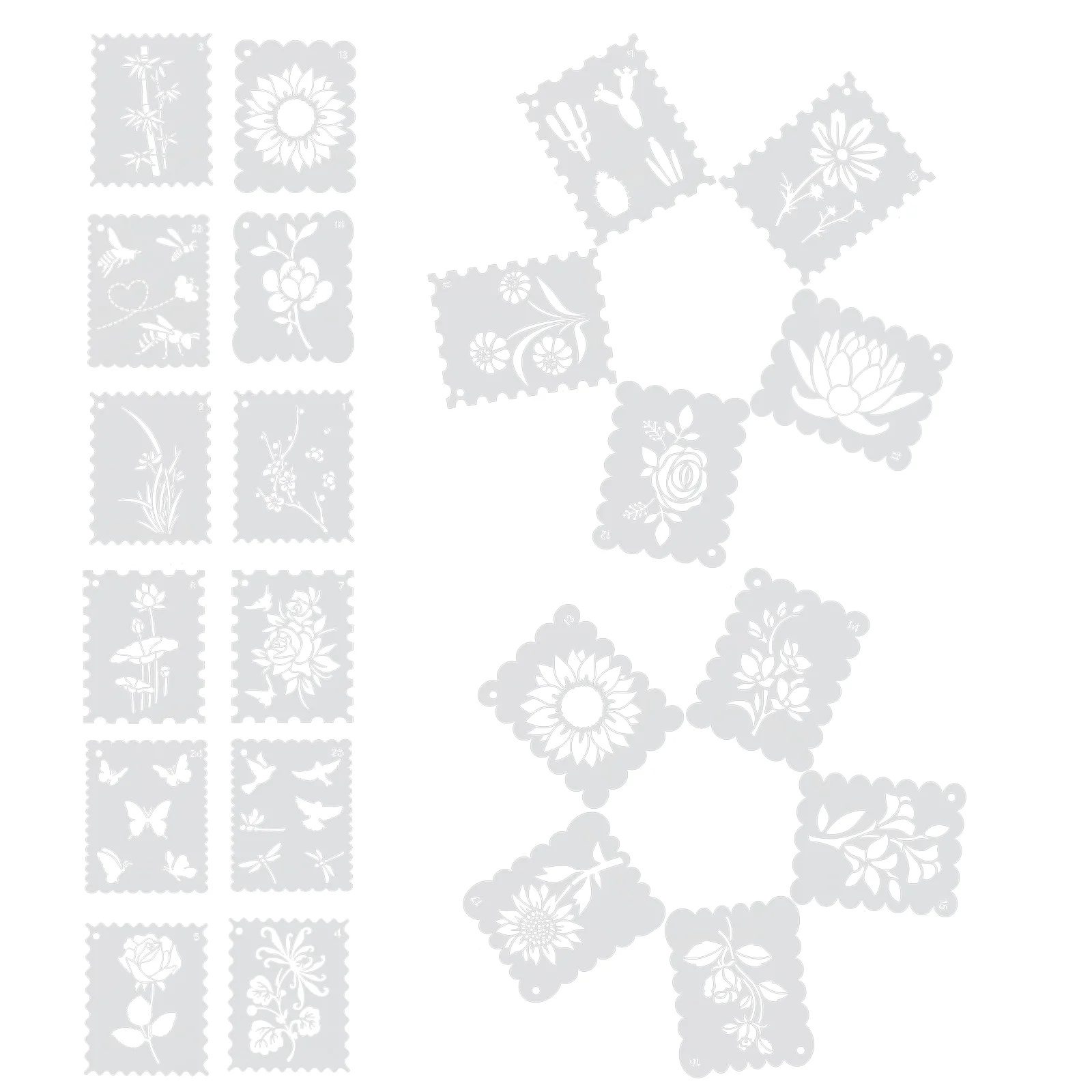 

Трафареты для рисования, трафареты для рисования, трафареты для рисования «сделай сам», нежный цветок, многоразовые