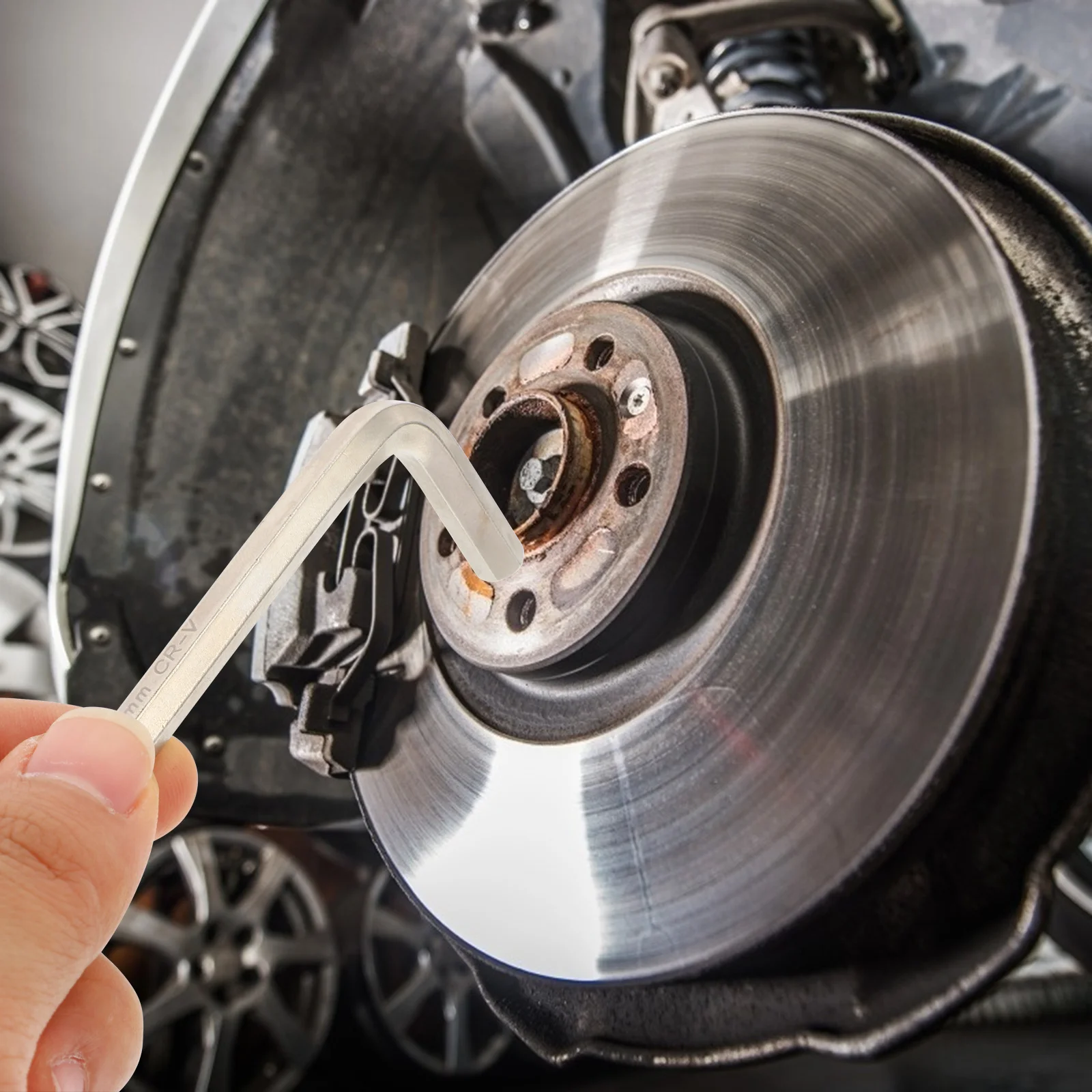 

8Pcs Hexagon Key Wrench Set Heat Treated Steel Rust Resistant Spanners for Cycling Repair Mechanics DIY Hand Tool Kit