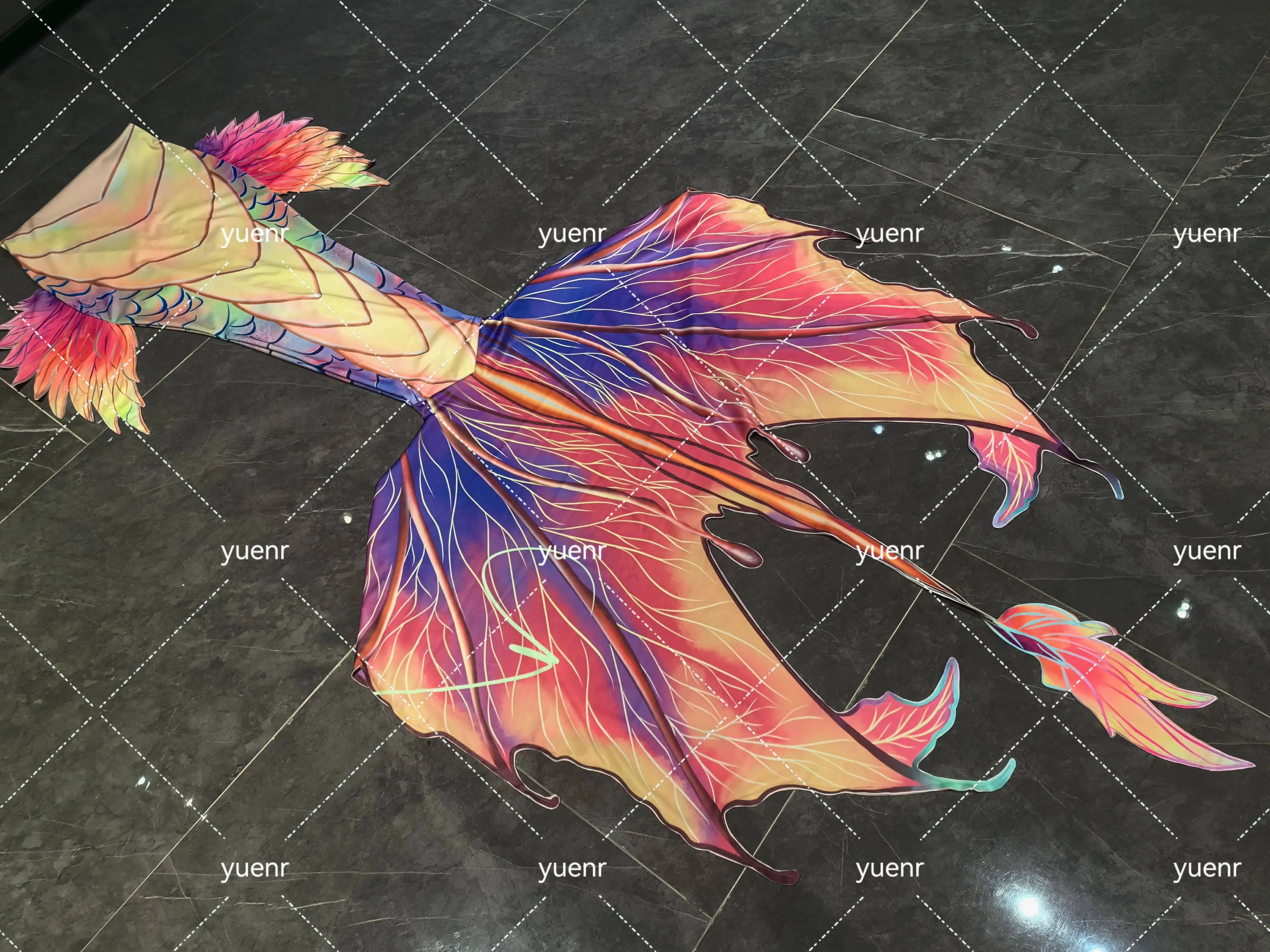New Jade Dragon Princess Mermaid Tail Aquarium Performance Diving Mermaid Tail Tailored Free Diving Training Tail