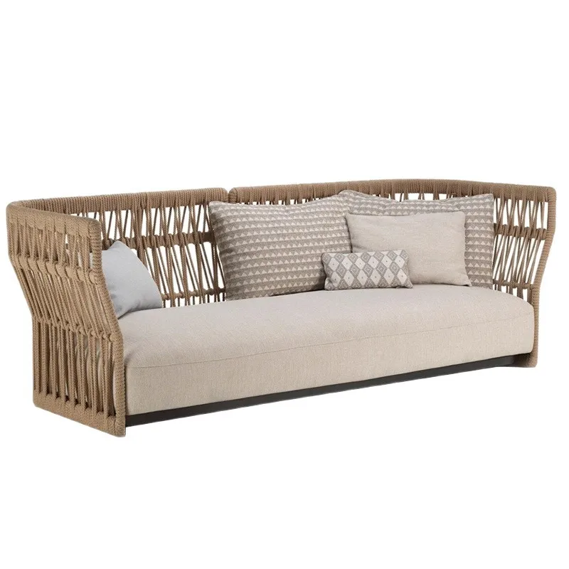 Outdoor sofa, courtyard rattan outdoor swimming pool furniture leisure rattan chair