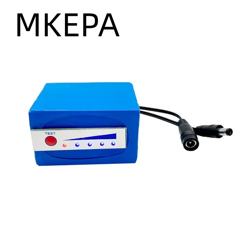 12V professional lithium battery 12.6V 3s2p battery 10500mah indicator used for fish detector underwater fishing camera original