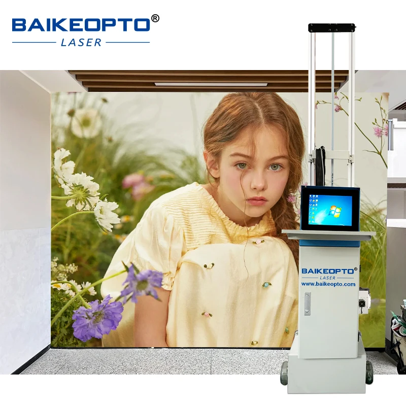 Factory Price Wall Printing Machine  UV Vertical Wall Printer/ Background Wall Painting Digital Varnish Inkjet Printer