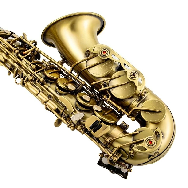 Professional Concert Alto Saxophone Eb All Bronze Body Standard Tone Holes Precise Intonation