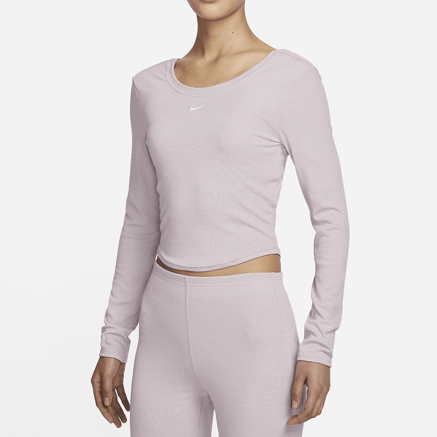 

Новая женская трикотажная футболка Nike Authentic Spring с широким круглым вырезом и длинными рукавами FN3662-019