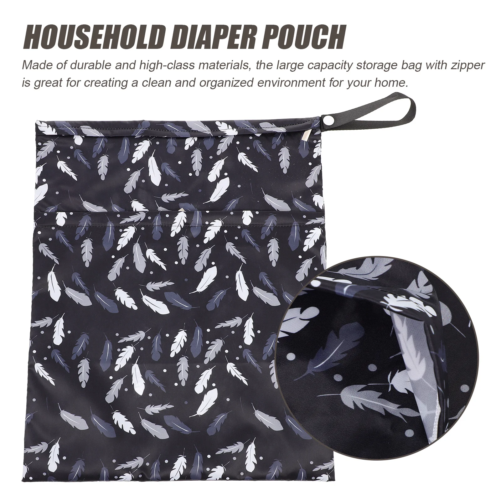 Grande capacidade à prova dwaterproof água saco de armazenamento de fraldas durável resistente ao desgaste portátil organizador de viagem doméstico organizador conveniente