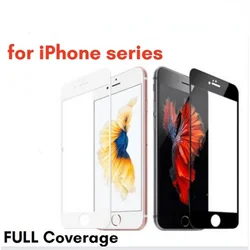 2PCS FULL COVERAGE for iPhone SE 2022 2020 8 7 6 6S Plus - Premium 9D Tempered Glass Phone Screen Protector