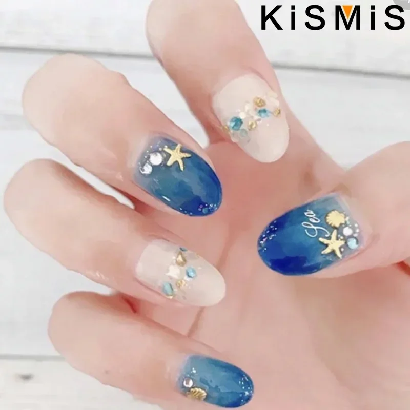 オーシャンテーマ 3D ネイルアートデコレーション海ヒトデシェルカメ金属スタッズ UV DIY マニキュアツール