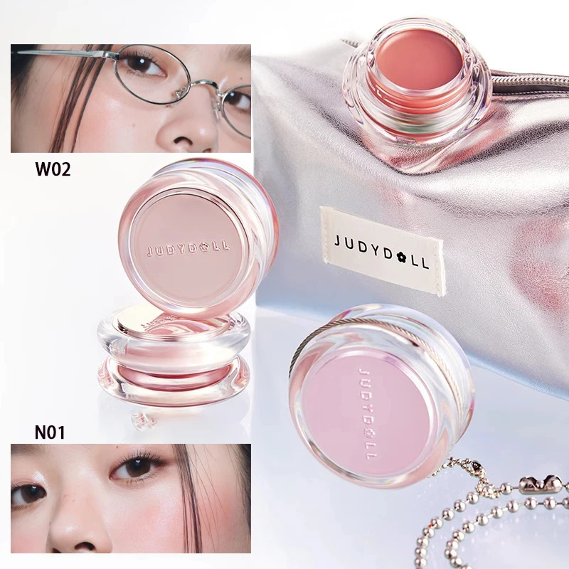 Judydoll Balsamo colorato multiuso acquoso Fard Ombretto Rossetto 3 in 1 Matte Shimmer Impermeabile a prova di sudore Trucco idratante per il viso