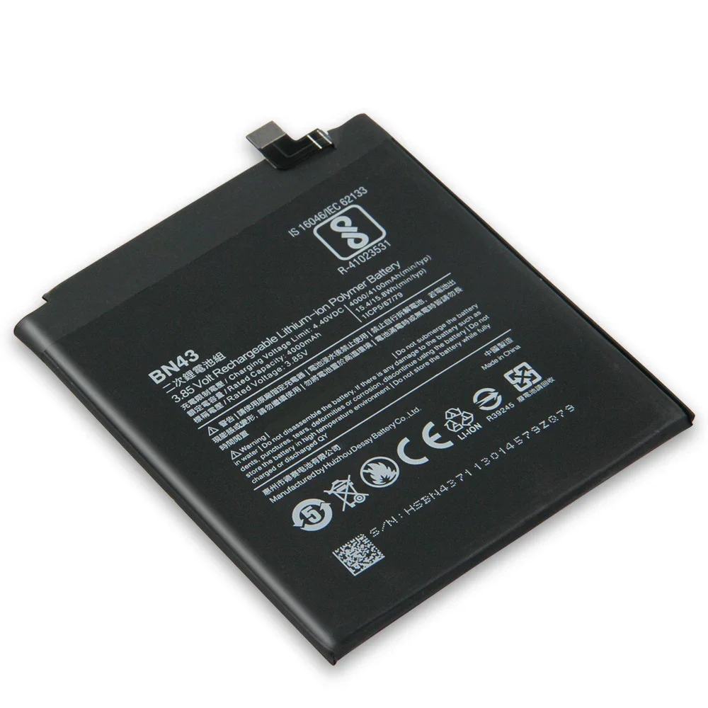 Phone Battery BN43 For Xiaomi Redmi Note4X Hongmi Note 4X Standard Version Replacement Batteries With Tools