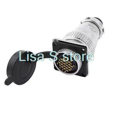 Y28-26 Waterproof 26 Pin Aviation Connector Adapter Plug AC 400V 6A