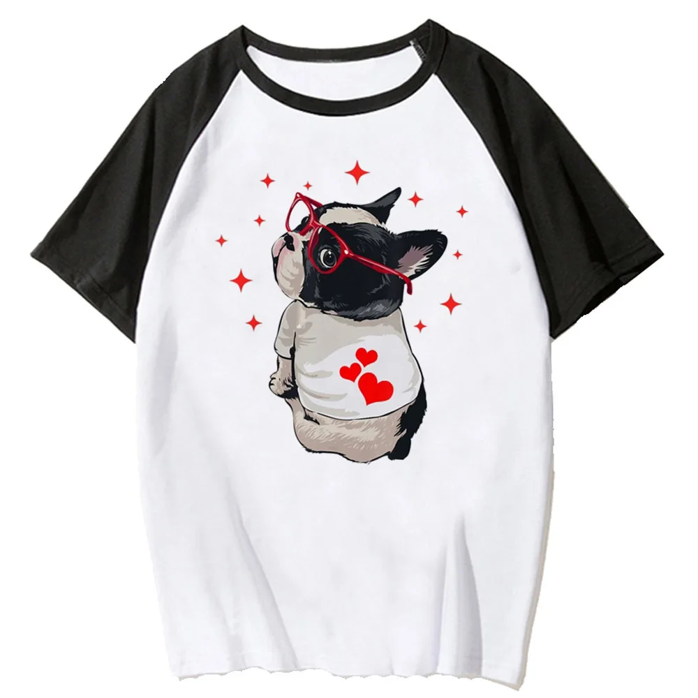 Pug top tees girl Pop Culture Vintage korean clothes Punk kawaii Grunge top tees Graphic Psychedelic harajuku korean clothes