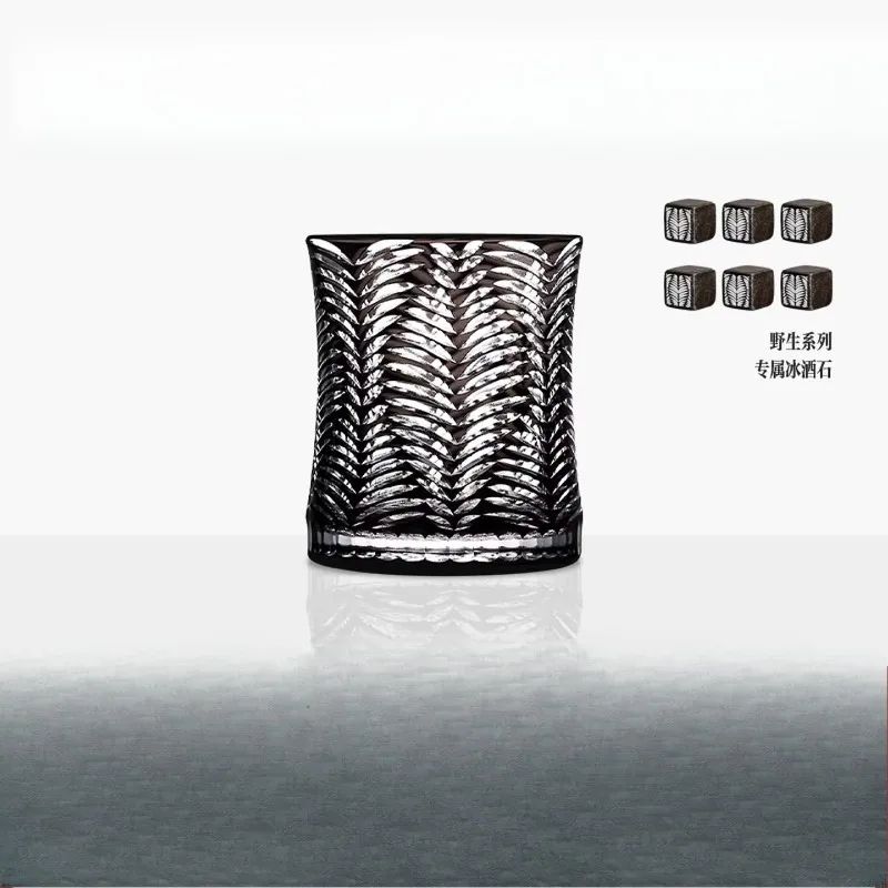 

Wild series zebra wine glass whisky cup gift box packaging foreign wine cup personalized creative gift