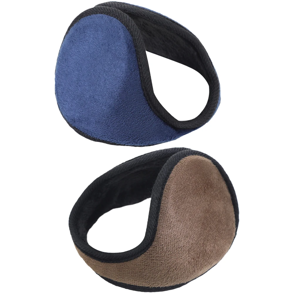 

2Pcs Winter Muffs Warmers for Winter Ear Muffs Women Lightweight Comfortable Earmuffs Black Protective Covers