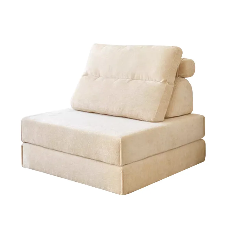 

cake lazy sofa tofu block Internet celebrity Nordic living room combination module cream tatami