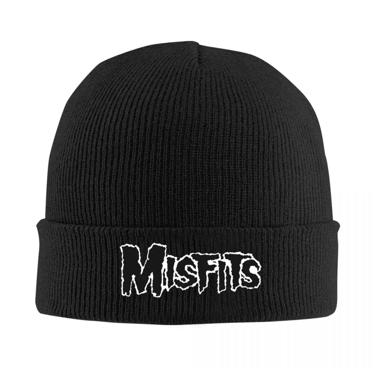 Misfits-Symbol Beanie Hats American Punk Rock Band Bonnet Hats Unisex Adult Hip Hop Hippie Skullies Beanies Spring Warm Caps