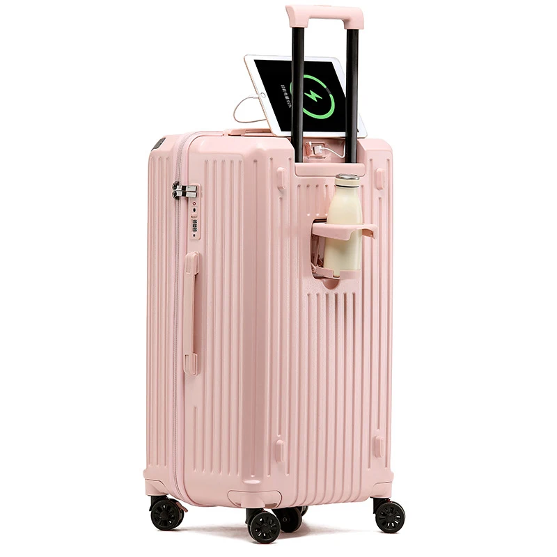 Rolling Luggage Cabin Holiday Suitcase Set Couples Travel Anti-Fall Password Package Outing Carry On Luggage With Wheels Cups