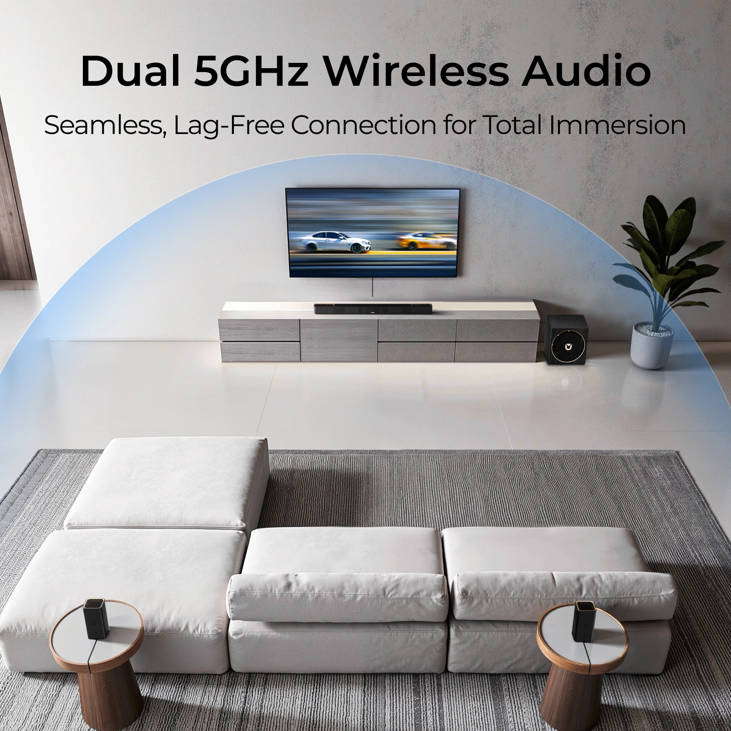 Skywave 5.1.4ch Soundbar - Dolby Atmos - 8" Subwoofer & Rear Speakers