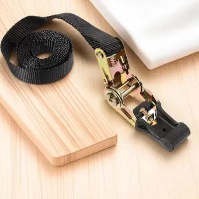 

Endless Ratchet Strap Heavy Duty Polyester Iron Material Quick Fastening Secure Large Items Trailer Truck Roof Rack Wear