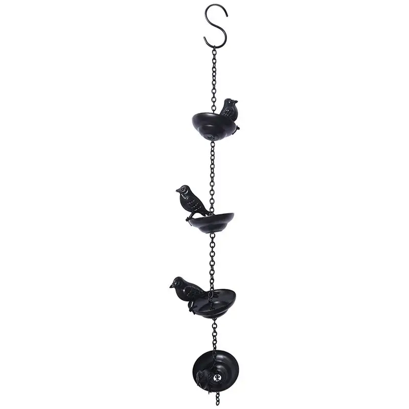 VOFUN-Mobile Birds On Cups Rain Chain For Outside, Rain Chains For Gutters Downspouts Rain Chain For Home