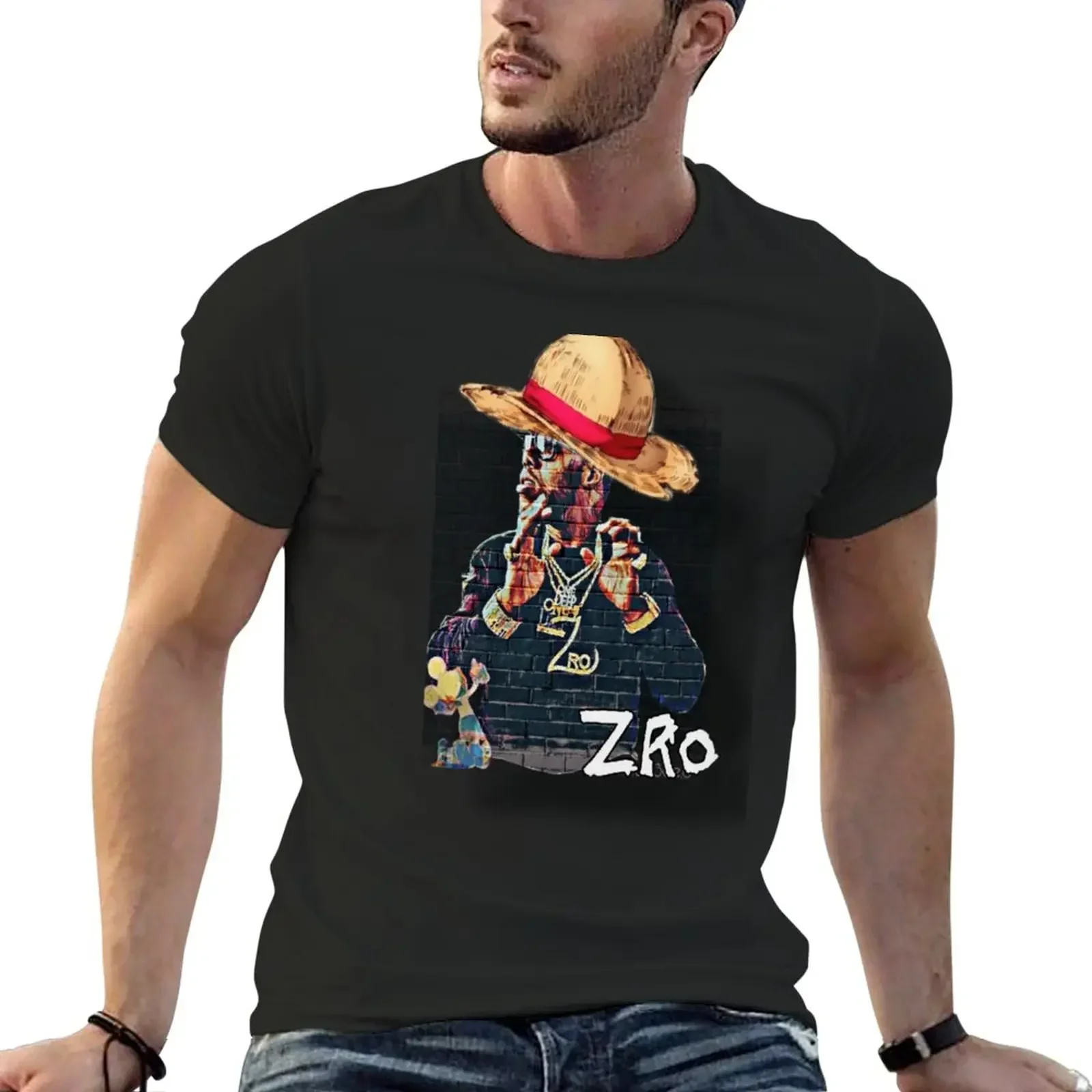 Ropa vintage, tops de verano, camisetas gráficas para hombre, camiseta divertida ZRo Underground King of Rap, estilo de moda vintage de verano 2024