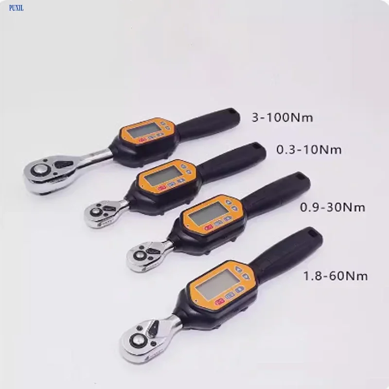 مفتاح عزم الدوران الرقمي مع مفتاح عزم دوران إلكتروني للإطارات قابل للتعديل مسبقًا كيلوغرام لإصلاح السيارات