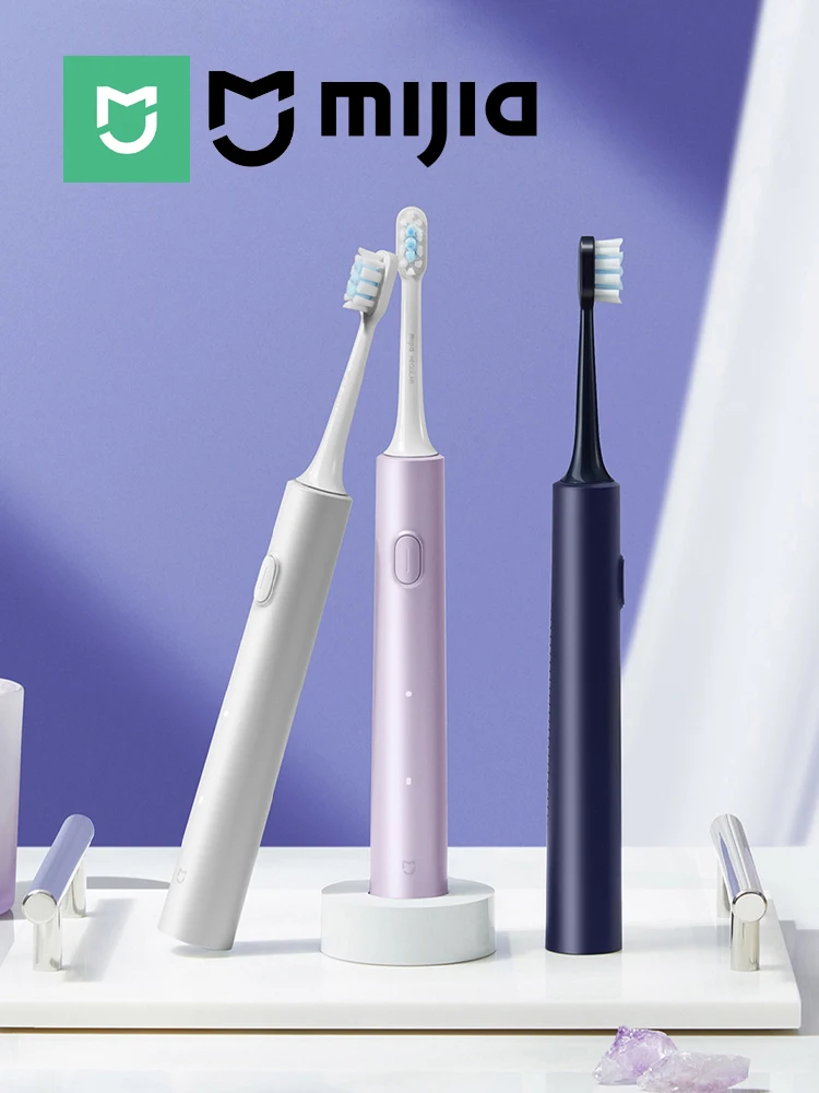 MIJIA Sonic Elektrische Zahnbürste T302, USB-Aufladbar, IPX8 Wasserdicht, 150 Tage Akkulaufzeit, 4 Modi, Zahnaufhellung