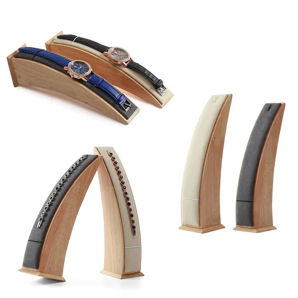 

Wooden Wrist Watch Holder Jewelry Stand Watch Jewelry Holder Necklace