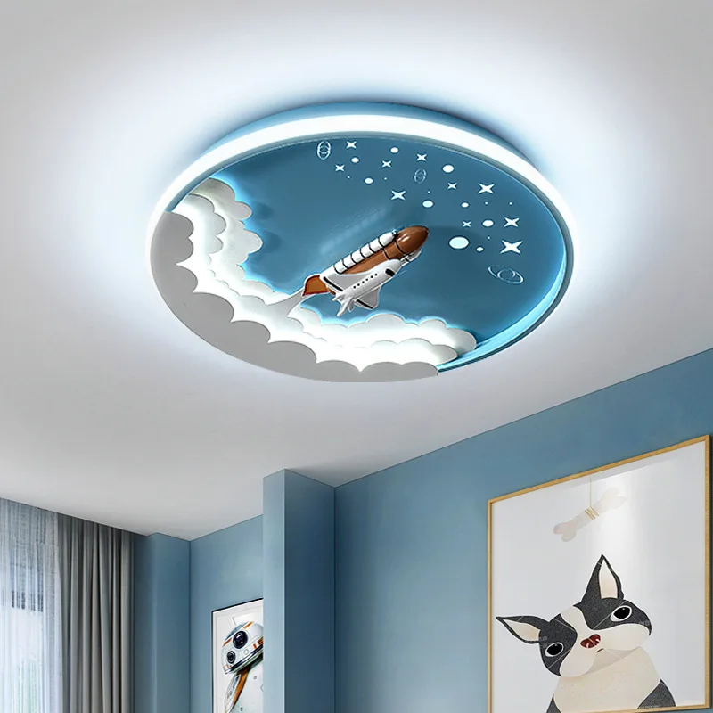 

Kids ceiling lamp led moon astronaut lamp hanging lights boys girls room bedrooms study rooms home decor cartoon lighting