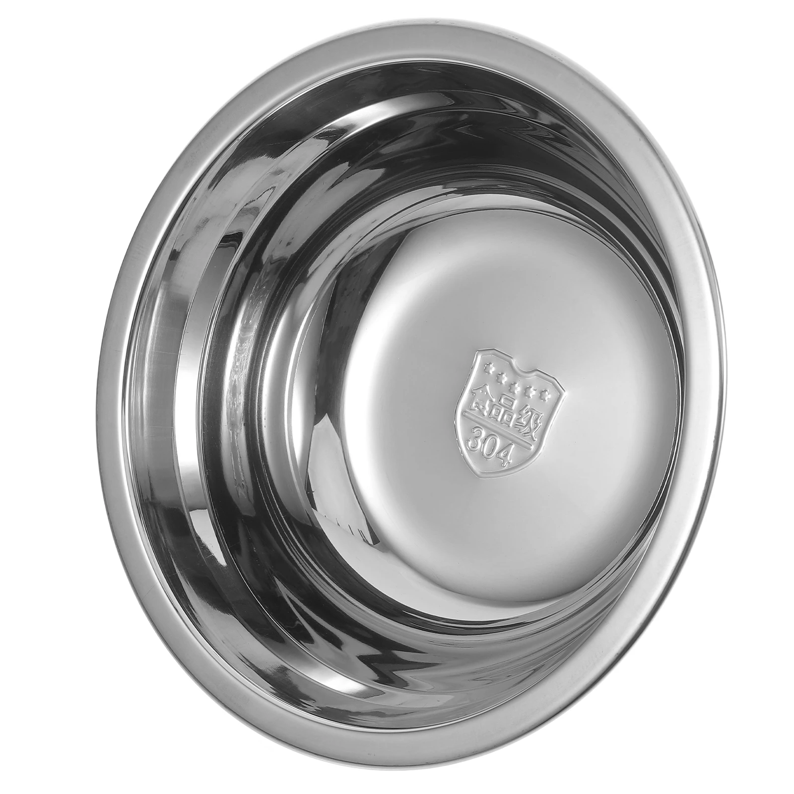 

Stainless Steel Soup Bowl 18CM Flat Bottom Kitchen Accessory Mixing Salad Prepping Meal Fruit Stainless Steel Basin Nesting