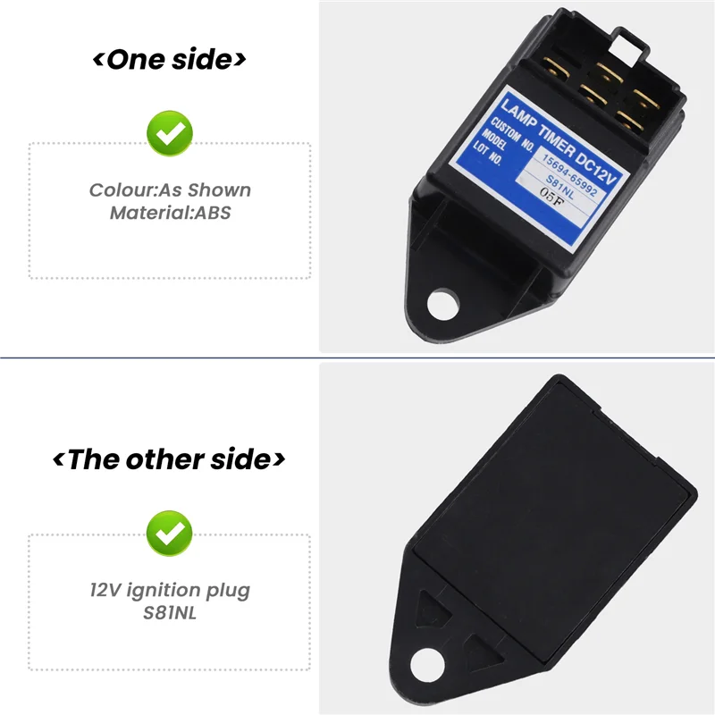 15694-65992 2 قطعة 12 فولت توهج التوصيل S81NL مصباح الموقت التتابع لكوبوتا 15694-65990 #1