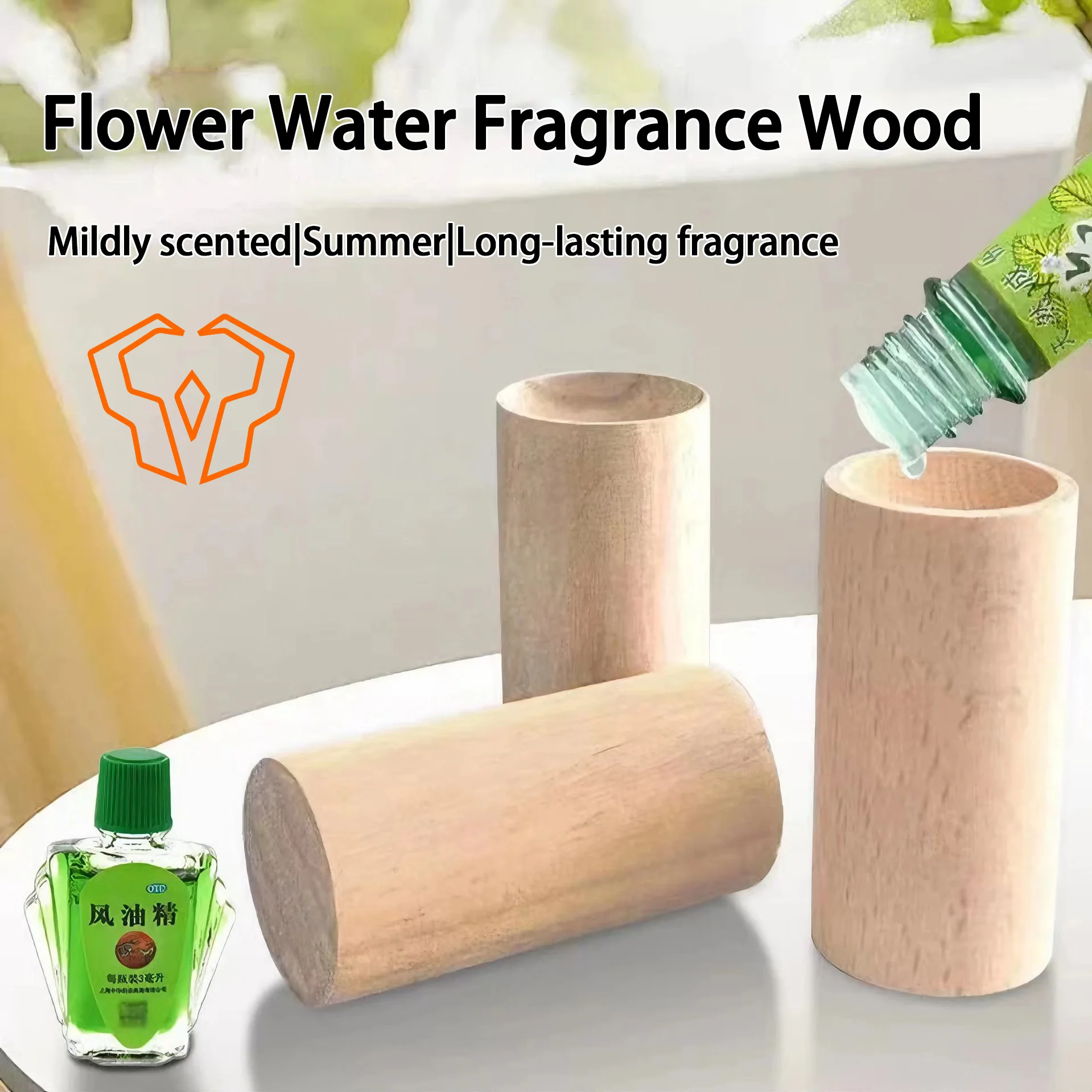 Household  Mosquito Repellent Fragrant Wood Bedroom Long-lasting Fragrant Solid Wood Ornaments Essential Oil Volatile Wood Home