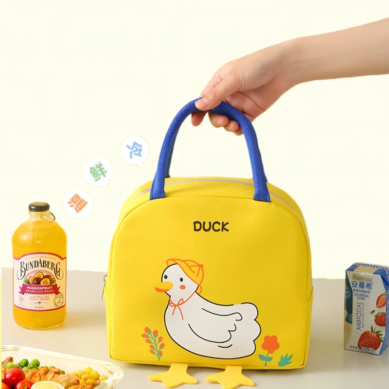 Cute Cartoon Handbag Waterproof Thermal Insulated Children Lunch Bag Portable Student Lunch Box Boys Girls Picnic Bento Bags 가방