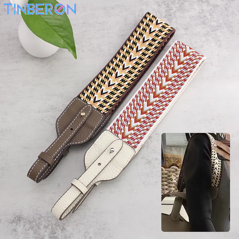 TINBERON Bag Accessories Women Bag Strap Replacement Handbag Shoulder Strap Underarm Shoulder Bag Strap Leather Canvas Bag Strap