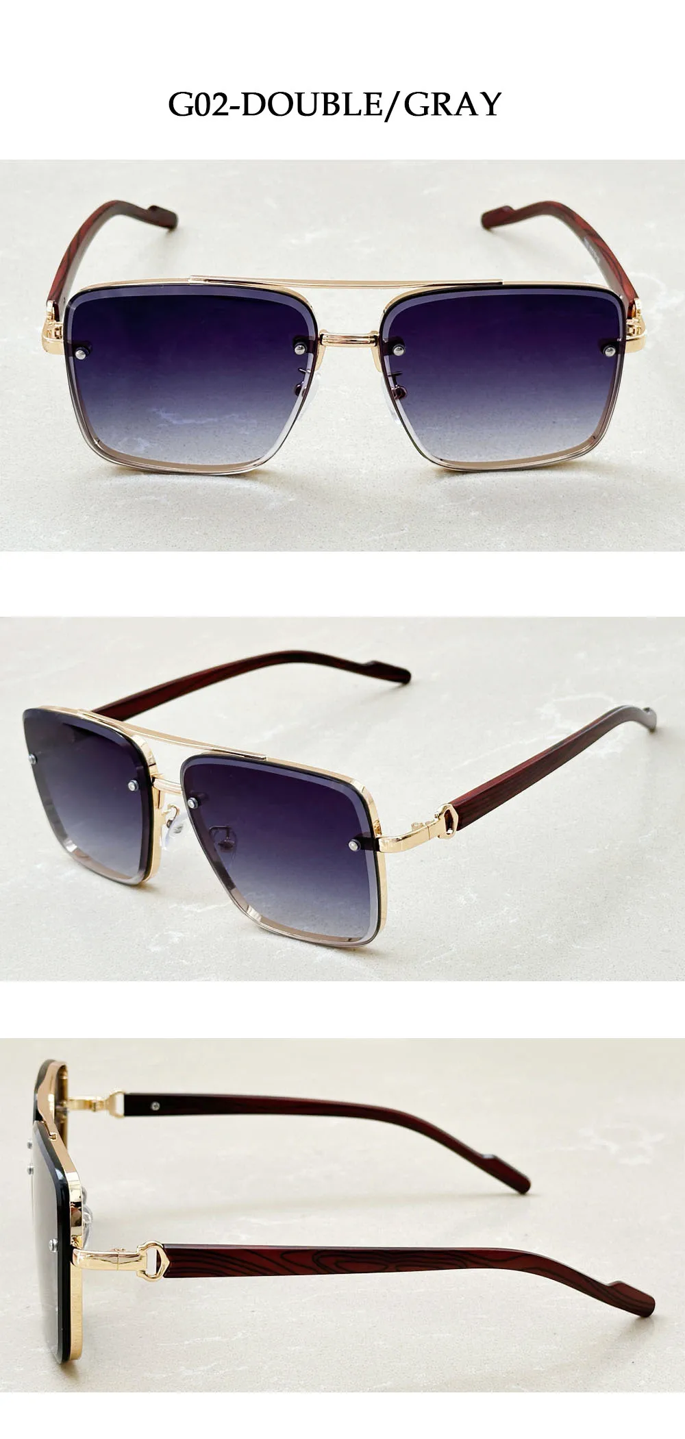Neue Quadratische Sonnenbrille Für Männer Vintage Outdoor Sonnenbrille Oculos Designer Holz Gläser Sonnencreme Sonne Lentes Dropshipping Gafas – Detail 19