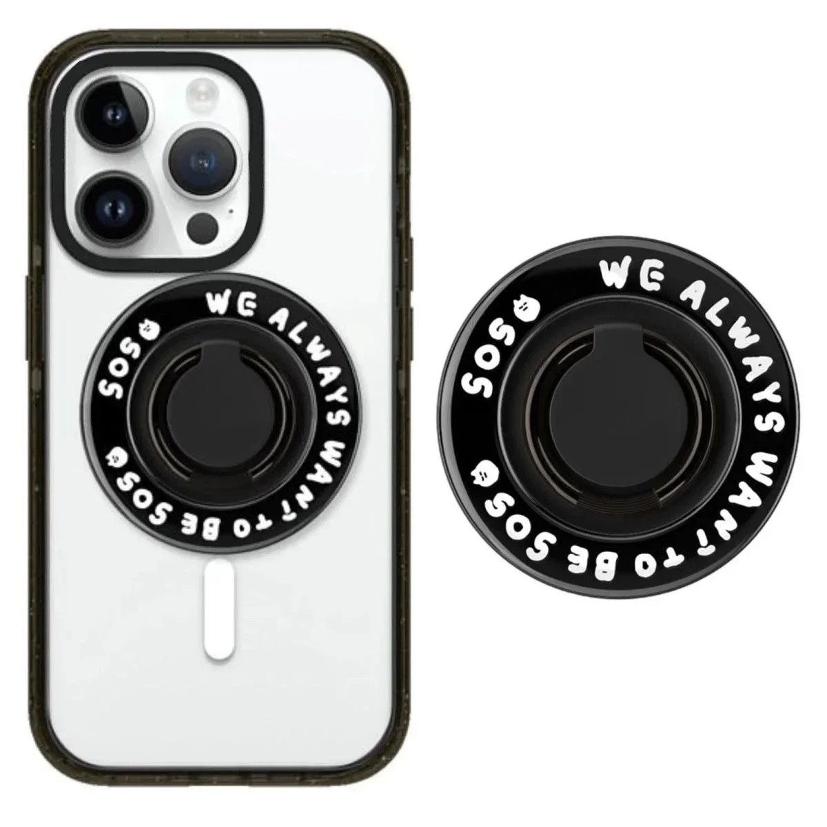 

Cartoon Magnetic Folding Ring Stand for IPhone 11 12 13 14 15 16 Pro Max Holder Mount Support for Galaxy S24 Ultra