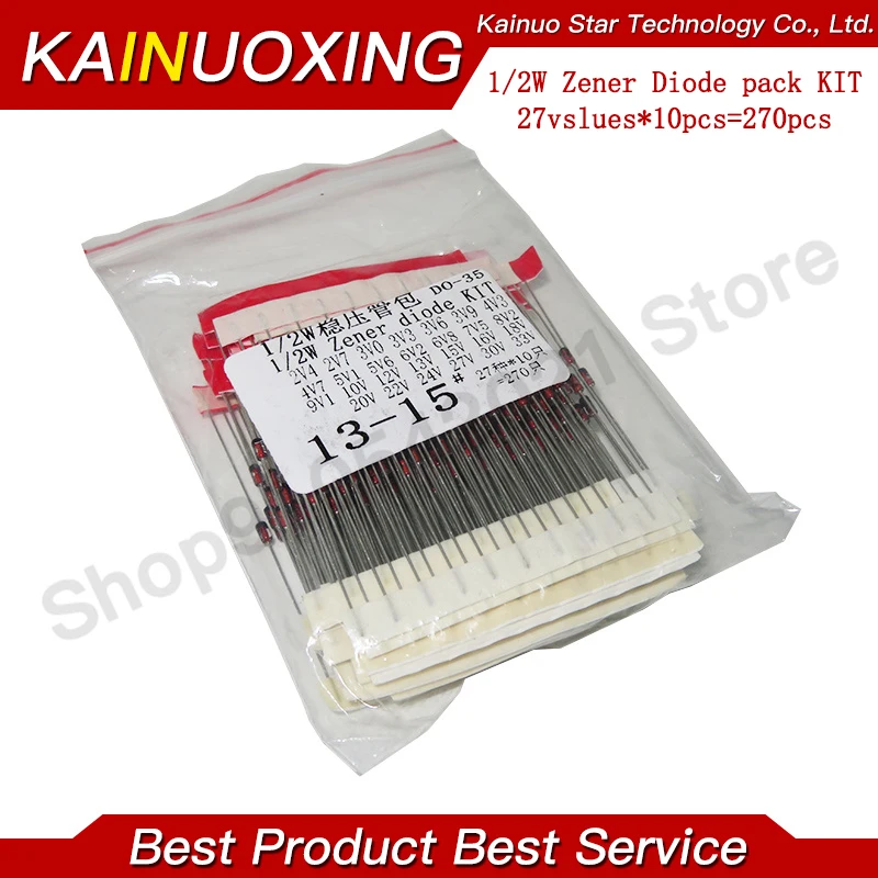 270Pcs 0.5W Zener D…