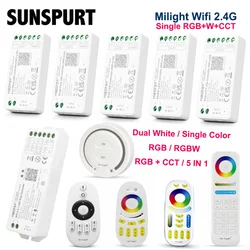 Milight WIFI Tuya Alexa Google Home Voice Smart Control WL5 FUT035W-039W RF 2.4G 5 IN 1 Remote For Single CCT RGB RGBW LED Strip