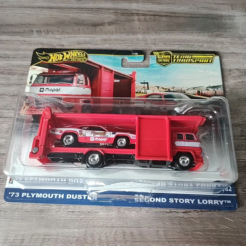 

Оригинальный чехол Hot Wheels 1:64 Team Transport 2025G, набор Toyota Honda Plymouth, модель автомобиля, игрушки, литой автомобиль Flf56