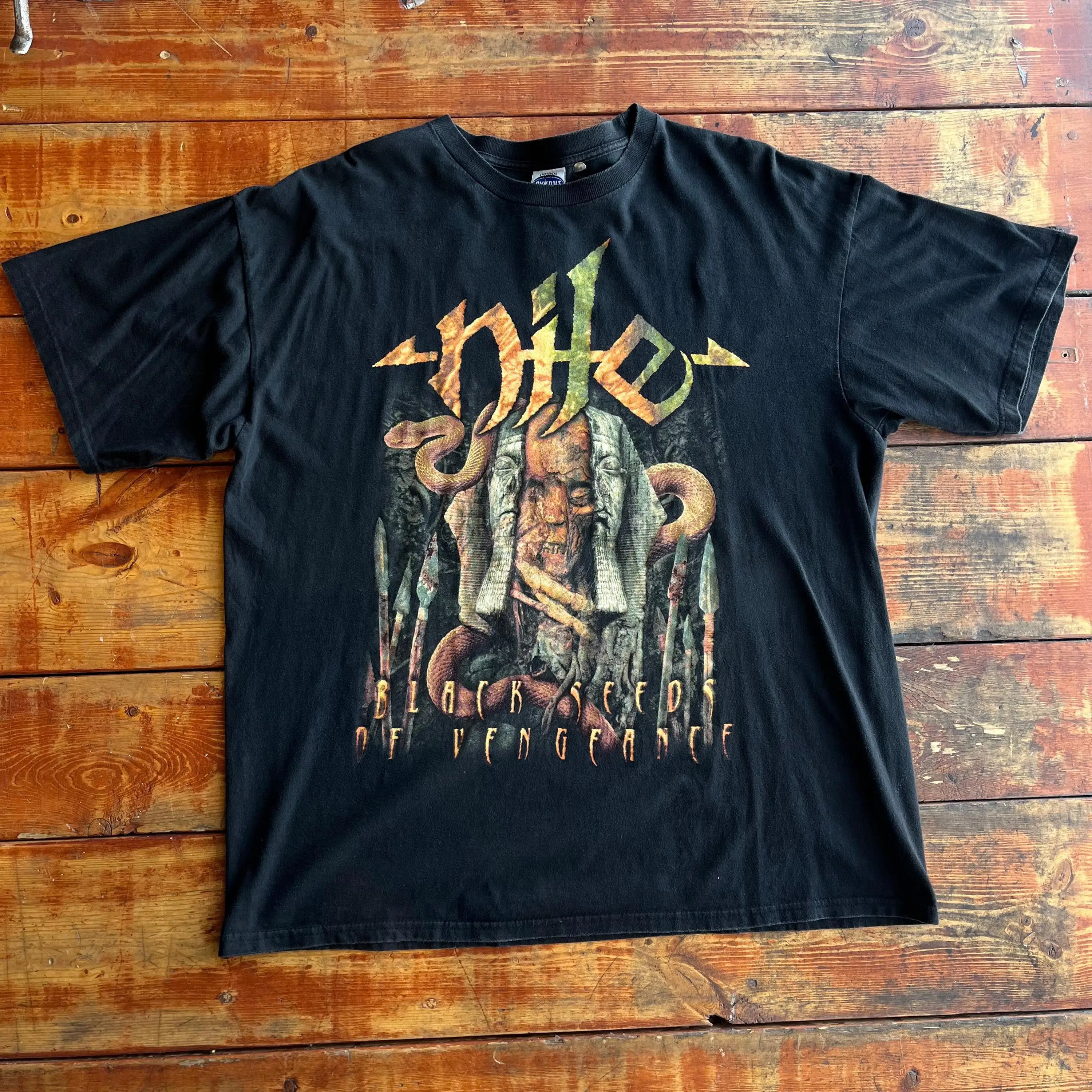 Vintage Nile Black Seeds of Vengeance T Shirt XL