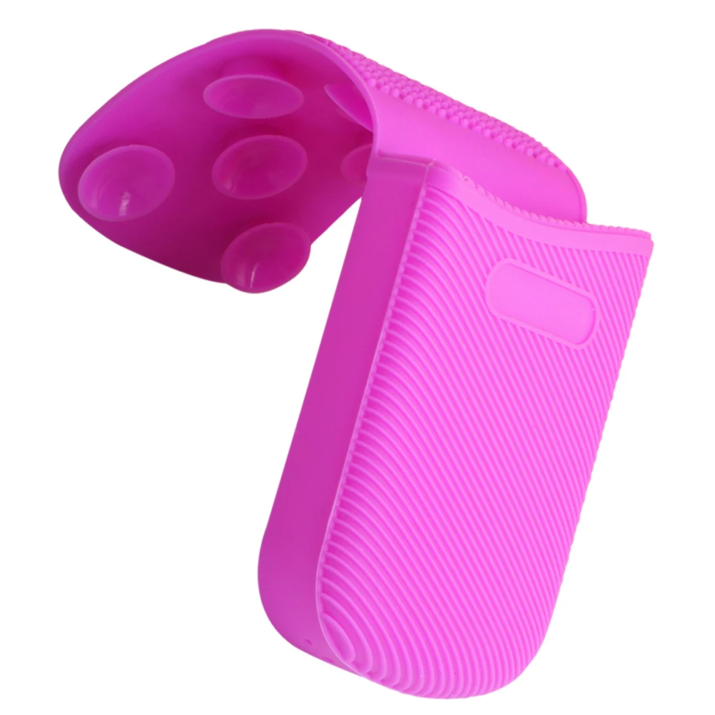 

Silicone Makeup Brush Cleaner Mat Foldable Cleaning Cushion For Brushes Sponges Eggs Tools Durable Easy Clean Space Saving