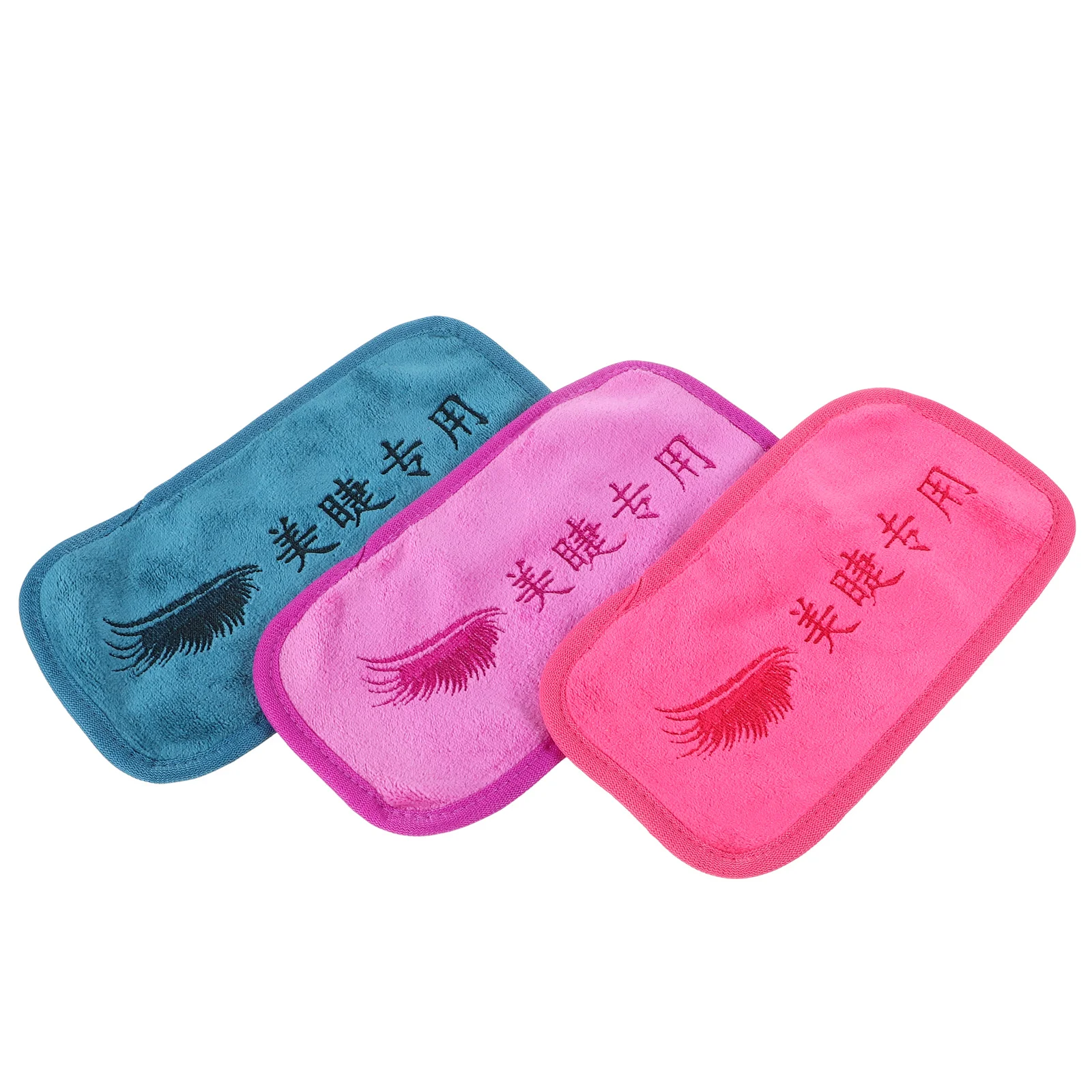 3 stuks voorhoofd handdoek stof wimperverlenging pad zacht huidvriendelijk schoonheidshulpmiddel voor wimpertransplantatie en make-up verwijderen