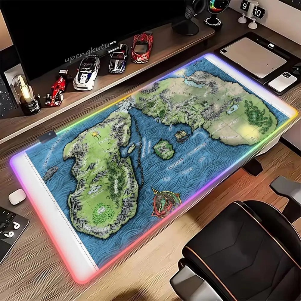 

Коврик для мыши L_Lord of T_The R_Rings RGB HD XXL, милый коврик для мыши и клавиатуры, большой коврик для ПК, игровой коврик для ноутбука, светодиодный настольный коврик