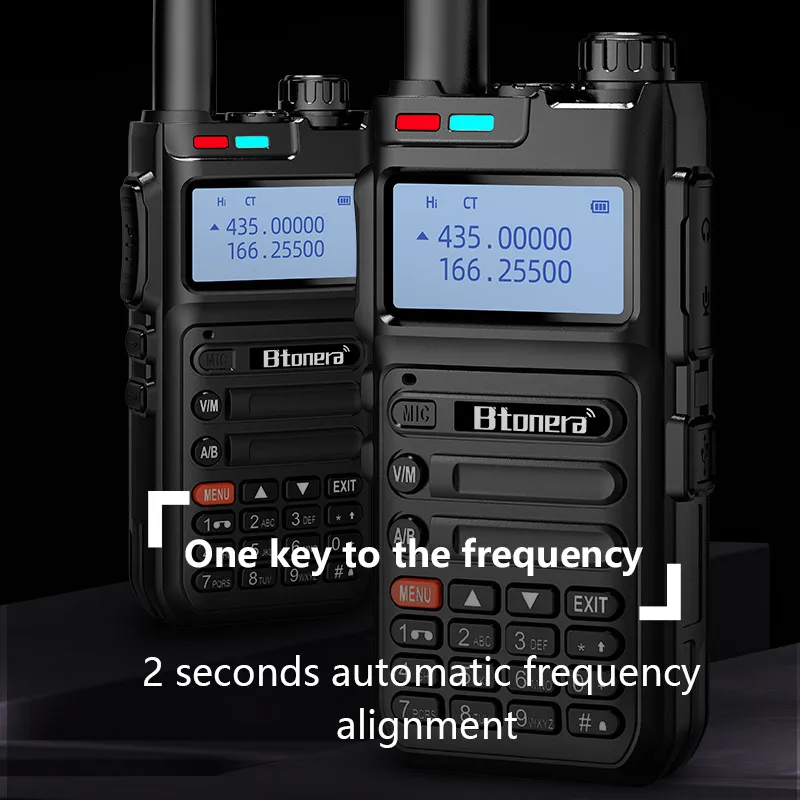 Imagem -03 - Long Range Walkie Talkie Ham Two-way Estações de Rádio Walkie-talkies Profissionais Uhf Vhf Usb tipo c Carregador 5w Chirp Btonera-uv8d