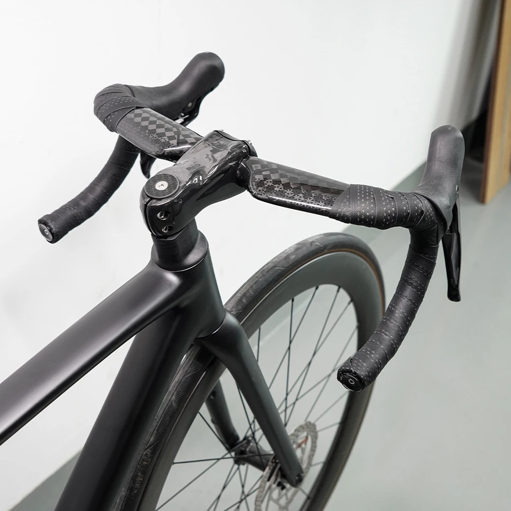 TOSEEK Carbon-Rennlenker, Fahrradlenker aus Kohlefaser, reduziert den Widerstand, gebogener Lenker, interne Verkabelung, Fahrradteile, 380/400/420/440 mm – Detail 17
