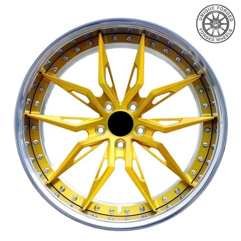 26 Style New High Golden Full Painting 22 Inch 5 Holes 5x112 Monoblock Best Selling Forged Car Wheel Auto Rims Factory