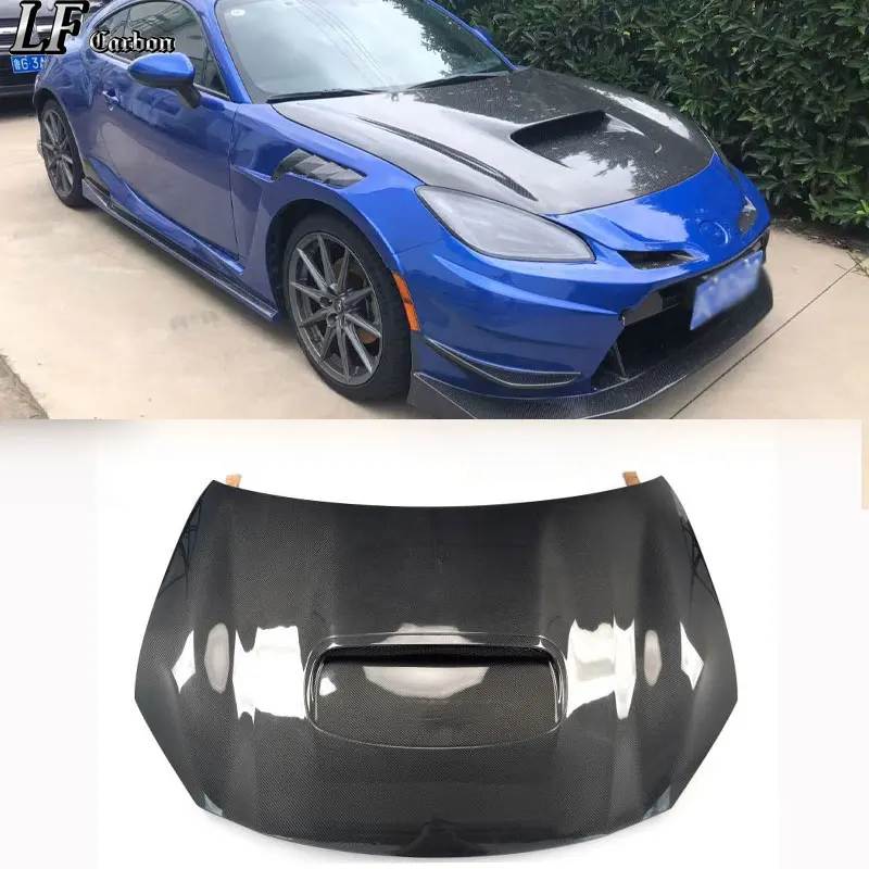 New Carbon Fiber Hood for GR86 for BRZ 2022-2026 STI Style Bonnet with Screws Black Universal Fitment