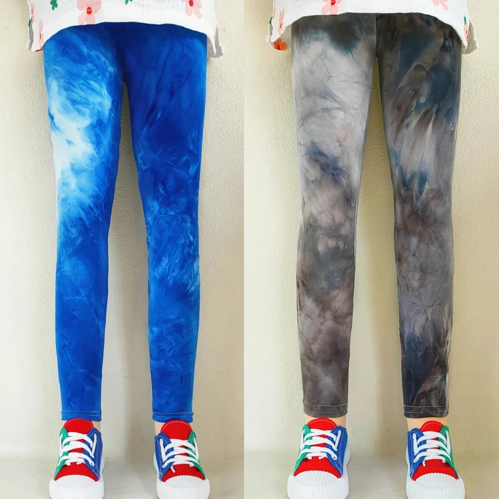 سراويل غير رسمية ملونة غير منتظمة للأطفال ، ليغنغز مرن بقصة ضيقة ، سراويل طفلة رضيعة ، الربيع والصيف