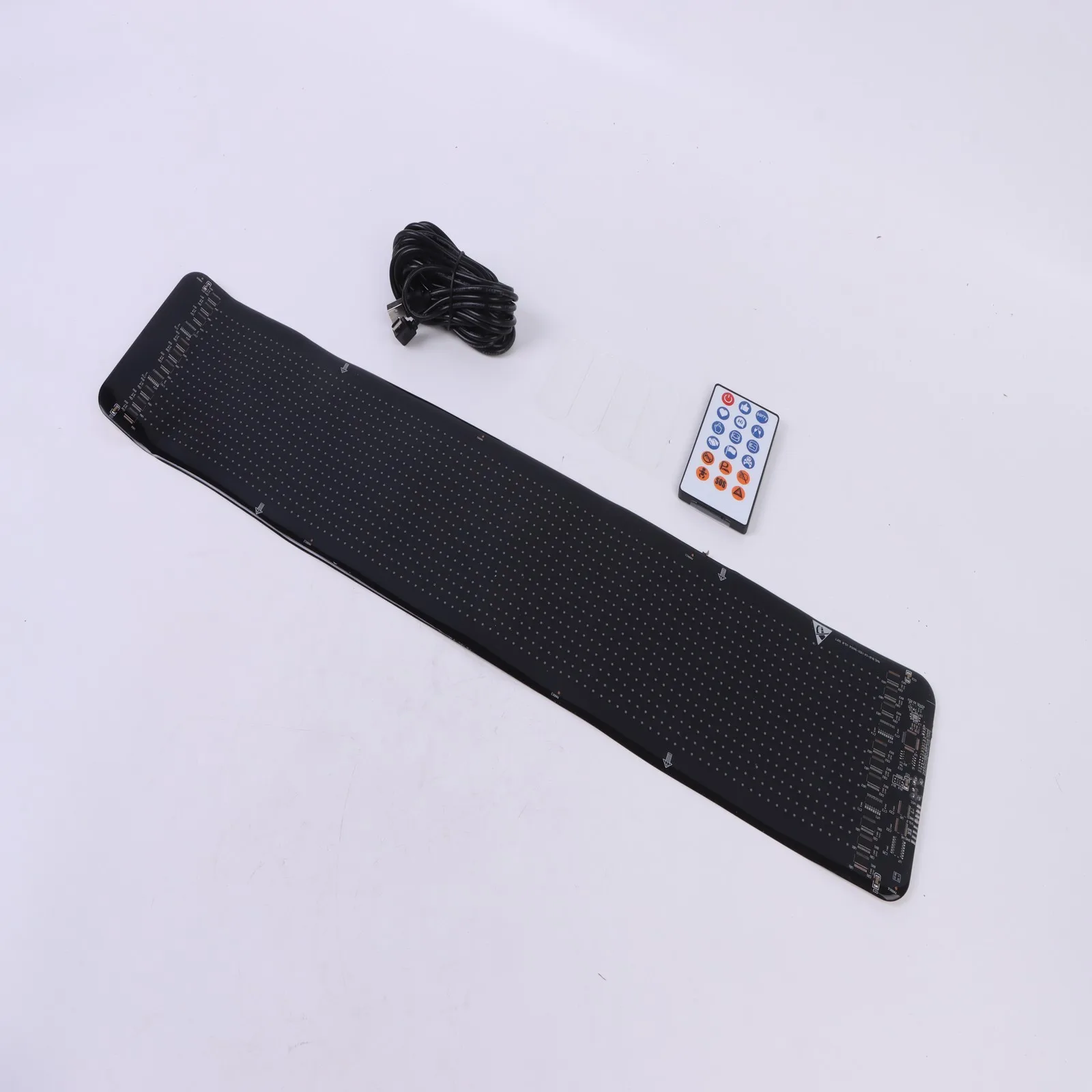 1pc Flexible LED Car Display Screen 16x96 Pixels USB Powered Programmable DIY Message Board For Car Truck Commercial Signs
